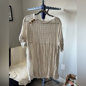 Urban Outfitters Checkered Babydoll Mini Dress - M/L